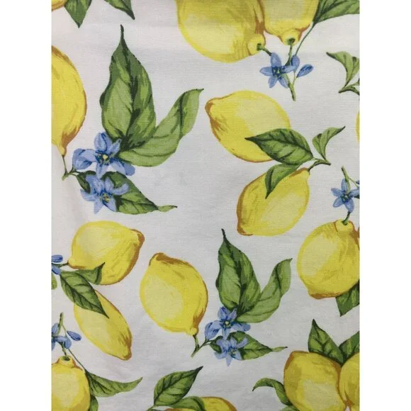 Talbots Textured Lemon Print Cotton Spandex Lined Pencil Skirt Womens Size 16 - Picture 3 of 8